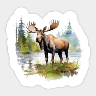 Wild Moose Sticker